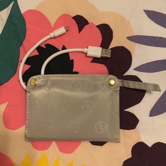 Adrienne Vittadini Silver Charging Wristlet - Picture 5 of 5